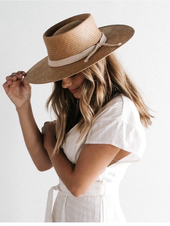 Gigi Pip Bre Straw Pork Pie Hat Natural Size M/L main image 6